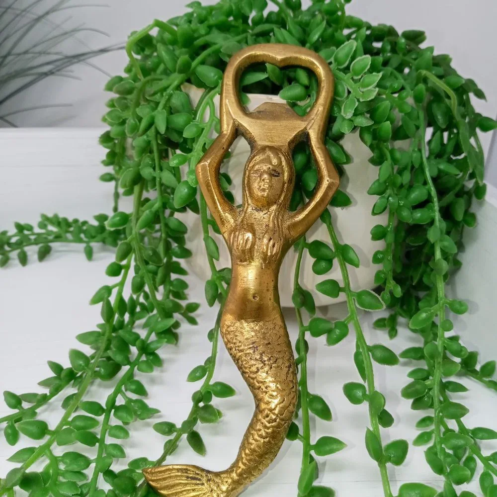 Brass Mermaid Bottle Opener